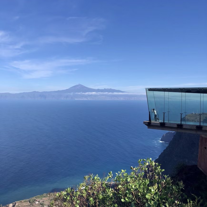La gomera kilátó és Teide
